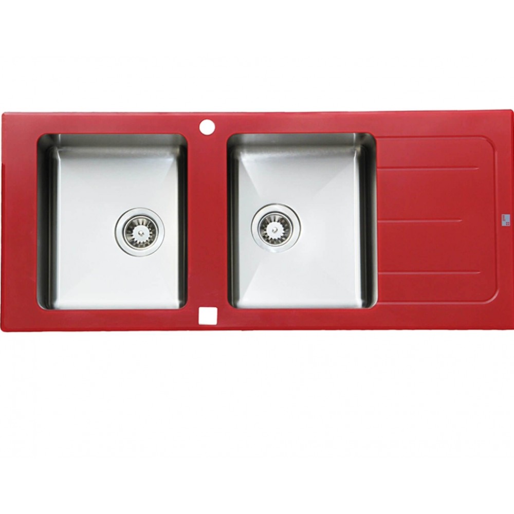 EVIER INOX AS86 ROUGE