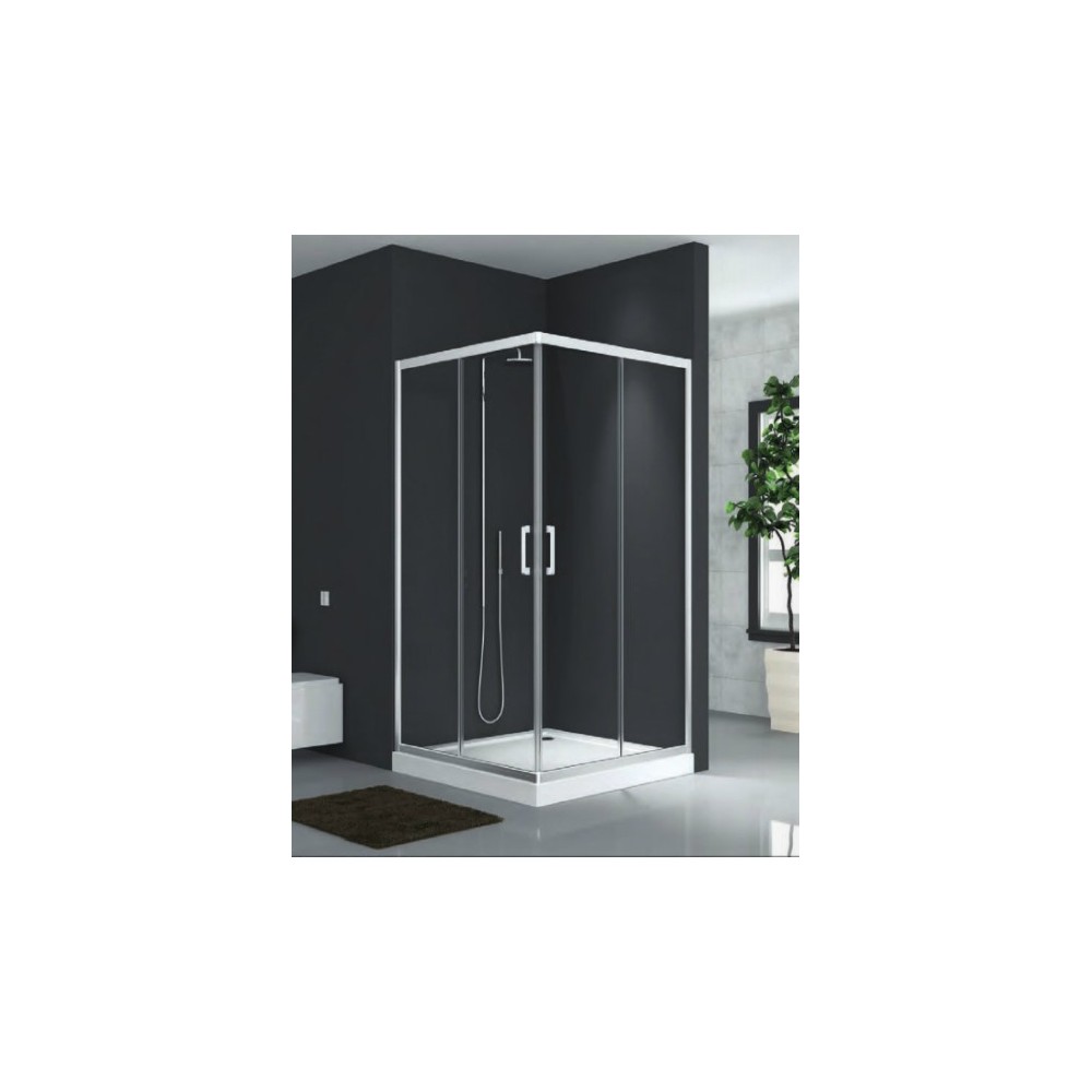 CABINE DE DOUCHE 90 CARRE TRANSPARENT