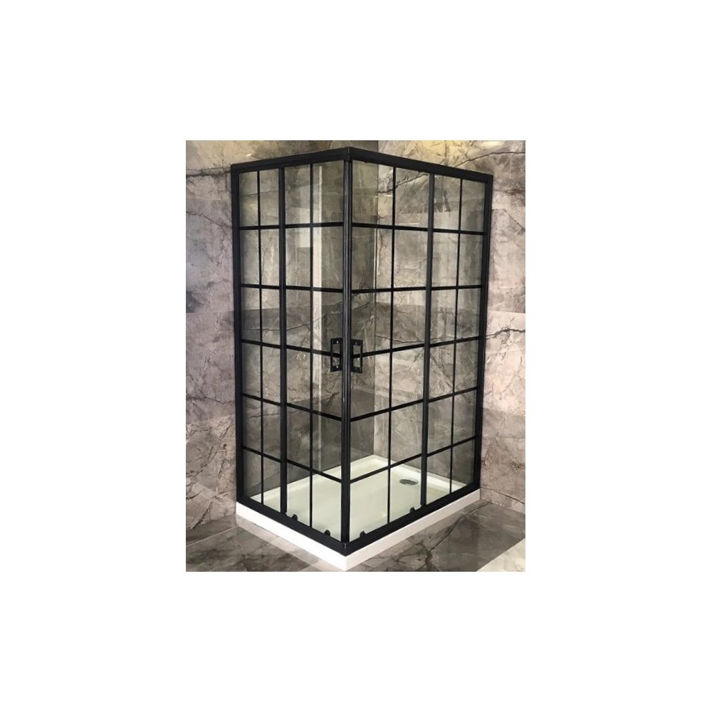 CABINE DE DOUCHE 120*80 BLACK LINE