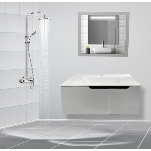 MEUBLE SDB LINE X80 GRIS