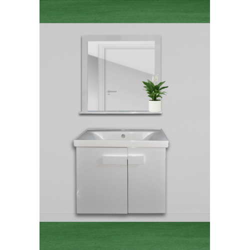 MEUBLE NOVA BLANC BRILLANT 65 COMPLET