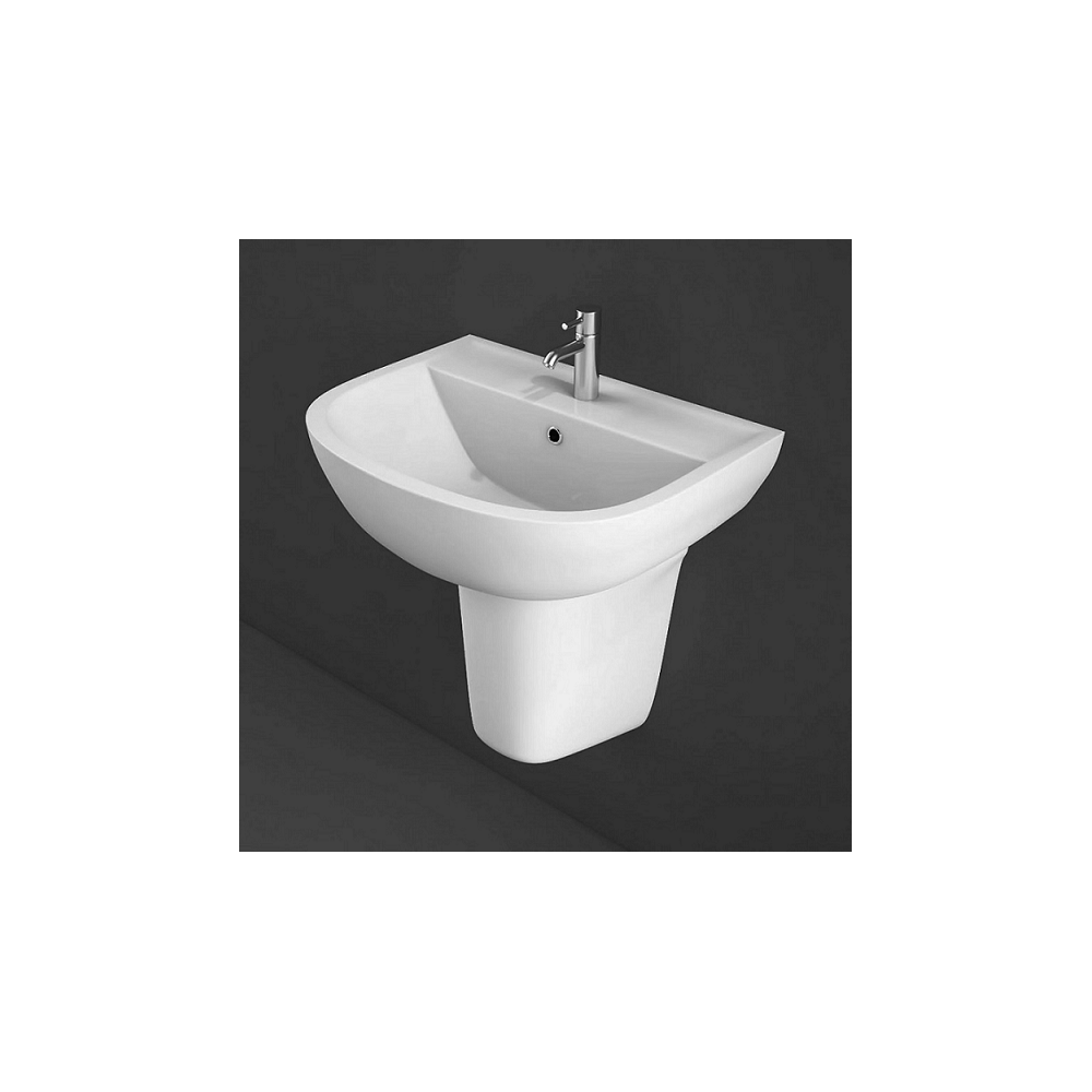 LAVABO COMPACT AVEC SEMI COLONNE