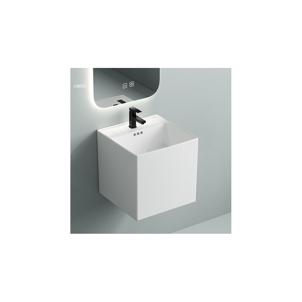 LAVABO SUS BLOCK CARRE E8033